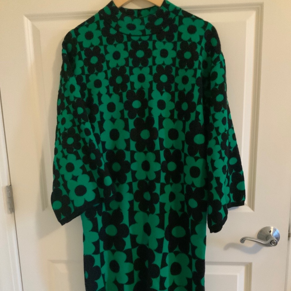 Green Lovedaisy knit Midi Dress